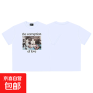 2025年百搭歐美潮牌短袖100%純棉痞帥復古休閑夏季男女情侶T恤潮 ERD6113白色-690 XL