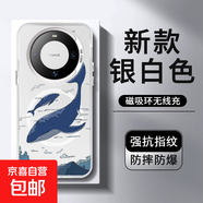 日系鯨魚(yú)適用華為mate70pro+手機殼pura70磁吸mata50治愈系風(fēng)景mt40新款m30高級p60art的榮耀magic 銀色-AB621鯨魚(yú)火車(chē) 榮耀Magic7 Pro