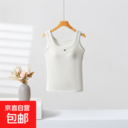 夏米姿純色圓領(lǐng)背心吊帶女2025新款春季大碼胖mm辣妹風(fēng)純欲內搭打 白色 均碼