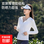 【覓橘同款】2025夏新防曬衣女瑜伽外套戶(hù)外速干修身顯瘦時(shí)尚百搭 優(yōu)雅白 L (適合100-120斤)
