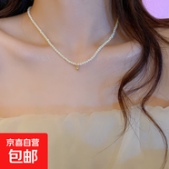 韓國氣質(zhì)愛心蝴蝶珍珠流蘇項鏈小眾時尚高級感鎖骨鏈百搭項飾批發(fā) 26#項鏈-白色圓珠珍珠