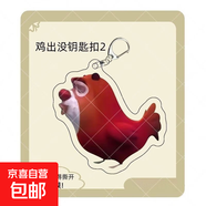 雞出沒鑰匙扣亞克力抽象小玩意熊大熊二周邊表情包書包掛件小禮物 款式2-BP508