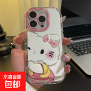 OPPO手機殼貼貼KT帕恰狗OPPOA58/A1高顏值OPPOReno13/12全包RealmeGT5硬殼防摔一加Ace5/2v手機殼 泡芙羽紗-【左貼貼凱蒂貓】+鏡子支架 RealmeGTneo5s