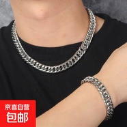 春季新款歐美古巴項鏈男ins潮男復古小眾設計感潮酷金屬朋克嘻哈 簡(jiǎn)約鈦鋼項鏈-60cm【禮盒裝】