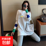 白色中長(zhǎng)款打底衫女春秋冬2025新款德絨加絨長(zhǎng)袖t恤上衣綠螺口YXQ 【春秋薄款】9008白色 L 建議104-118斤