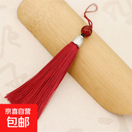 螺紋塔型流蘇穗子耳環(huán)流蘇包裝掛飾古風(fēng)掛件手工藝品diy飾品配件 酒紅