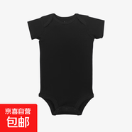 【出口轉(zhuǎn)內(nèi)銷】女童短袖套裝夏季純棉兒童服裝t恤寶寶夏裝童裝 短袖信封領(lǐng) 薄款 黑色 90 偏小一碼 24M