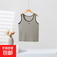 夏米姿條紋吊帶背心2025新款女高級感內(nèi)搭打底衫無袖針織小上衣夏 黑色 均碼