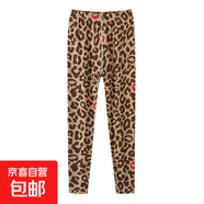 女童打底褲2025新款春秋兒童印花休閑褲外穿秋褲時(shí)尚秋裝女百搭褲 LXX打底褲  豹紋 150 cm