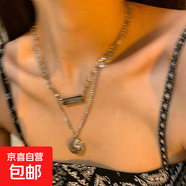 辣妹甜酷抽拉蝴蝶項鏈女一款四戴立體蝴蝶毛衣鏈設計感流蘇鎖骨鏈 美人頭