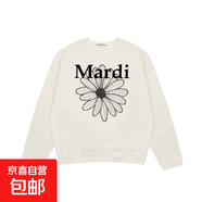 韓版衛(wèi)衣男女小雛菊臘腸狗印花金高銀同款常規(guī)休閑百搭外套上衣潮 杏色1972黑 XL
