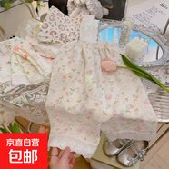 25夏季新款女童花邊外穿褲子女孩休閑寬松防蚊褲寶寶韓版洋氣褲88 KX7【花邊褲】-郁金香 160 碼（建議身高140-150cm）