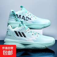 利拉德8代男鞋專(zhuān)業(yè)實(shí)戰籃球鞋低幫學(xué)生青少年緩震回彈防滑運動(dòng)鞋 白綠--1912/2309 42