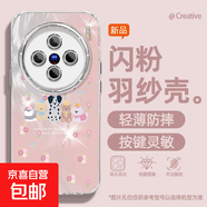 適用vivox200手機殼pro女款s20羽紗vivoy300新款x100s斑點狗x90文藝x80/x70自帶鏡頭膜s19保護套 精孔羽紗-斑點狗粉 vivoY31S