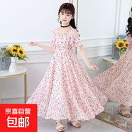 【女童連衣裙】韓版碎花公主裙夏裝兒童連衣裙童裝小女孩裙子 095粉色碎花裙 150