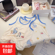 夏季兒童背心男女童莫代爾圓領(lǐng)無(wú)袖內搭t恤寶寶卡通內衣打底衫 單件背心-局印大象15xk24 120