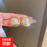 銀針中古圓形花朵流蘇耳環(huán)歐美復(fù)古金屬感耳釘氣質(zhì)輕奢耳飾批發(fā)女 59#銀針-亮金珍珠
