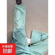 設計感黑色美式蝴蝶結工裝褲女款夏季大碼胖mm顯瘦闊腿休閑褲子潮 淺綠色 L 【105-120斤】