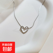 鏤空桃心項鏈潮甜美辣妹學(xué)生簡(jiǎn)約鎖骨鏈小眾感頸鏈高級 鏤空桃心項鏈