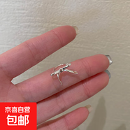 絲帶蝴蝶結(jié)有耳夾耳釘芭蕾風(fēng)無耳洞耳飾女耳骨夾 右耳耳骨夾一只