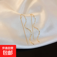 銀針跨境花朵流蘇耳釘歐美小眾設(shè)計(jì)耳環(huán)女時(shí)尚氣質(zhì)耳飾輕奢高級(jí)感 37#耳線-金色