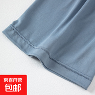 夏季冰涼透氣五分褲短褲兒童男女童運動(dòng)褲速干褲薄款潮中褲時(shí)尚 藍色 ZXS短褲 150 CM