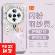 適用vivox200手機殼pro女款s20羽紗vivoy300新款x100s斑點狗x90文藝x80/x70自帶鏡頭膜s19保護套 精孔羽紗-斑點狗紫 vivoY31S