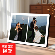 【影樓同款直銷(xiāo)】婚紗照相框擺臺三宮格洗照片定制高級感沖印相片打印做成水晶相冊輕奢結婚紀念日情侶 二宮格-橫款27*18cm 大韓-極簡(jiǎn)無(wú)邊框晶瓷畫(huà)心