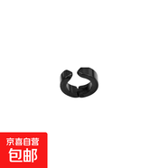 鈦鋼耳夾男士無(wú)需耳洞嘻哈小眾冷淡風(fēng)假耳環(huán)耳釘女情侶單只耳飾品 黑色單只耳夾款鈦鋼