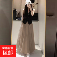 網(wǎng)紗半身裙女2025夏季新款高腰顯瘦a字長(cháng)裙垂感大擺仙女裙蓬蓬裙 1305【香檳色】 均碼 【裙長(cháng)90cm】