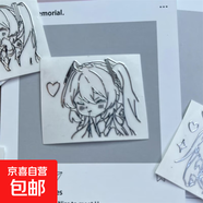 初音未來(lái)金屬3D貼紙筆記本貼紙動(dòng)漫周邊個(gè)性裝飾DIY貼紙防水高級手機耳機筆記本裝飾 初音金屬貼【開(kāi)心】