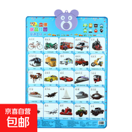 水晶凸凹有聲掛圖恐龍點(diǎn)讀掛圖兒童學(xué)習認數字母拼音早教玩具禮品 交通工具（送電掛鉤）