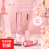 水光鏡面唇釉口紅女持久不掉色素顏淡妝顯白玻璃唇凍唇蜜學(xué)生平價(jià) 02號胭脂豆沙