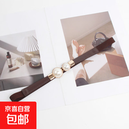 連衣裙腰鏈腰帶韓風(fēng)氣質(zhì)復古腰封毛衣外套掛鉤松緊彈力皮帶女 咖色