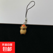 【萬人回購】可愛卡皮巴拉手機鏈鑰匙扣學生書包卡通掛飾少女背包配飾送閨蜜禮物手機掛件 M帽子-1條