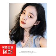 養耳星月豆豆耳釘女簡(jiǎn)約百搭流蘇耳線(xiàn)星星耳環(huán)養耳洞氣質(zhì)飾品 立方體銀色一對