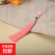 螺紋塔型流蘇穗子耳環(huán)流蘇包裝掛飾古風(fēng)掛件手工藝品diy飾品配件 粉紅