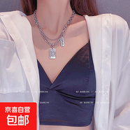 辣妹甜酷抽拉蝴蝶項鏈女一款四戴立體蝴蝶毛衣鏈設(shè)計感流蘇鎖骨鏈 字母牌子項鏈