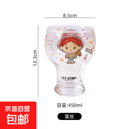【迪士尼正版】彩盒包裝高顏值玻璃杯啤酒杯冷飲杯高顏值水杯 牛仔崔絲啤酒杯 400ml 1只