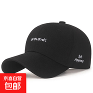 【款式超多】洋氣帽網(wǎng)紅ins英文字母刺繡鴨舌帽清新棒球日系簡約 ground 黑色  字母款