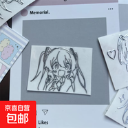初音未來(lái)金屬3D貼紙筆記本貼紙動(dòng)漫周邊個(gè)性裝飾DIY貼紙防水高級手機耳機筆記本裝飾 初音金屬貼【贊同】