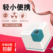 卡通藍牙音箱迷你便攜式插內存卡高顏值音響低音炮收音機可愛(ài)家用 白色