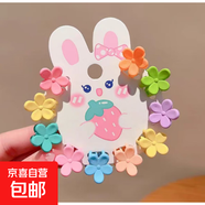兒童發(fā)夾公主寶寶小抓夾碎發(fā)小女孩夏季可愛(ài)發(fā)卡韓國女童夾子頭飾 【10件套】彩小花