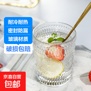 【愛上喝水】太陽花復(fù)古ins浮雕玻璃杯咖啡杯網(wǎng)紅冷飲杯玻璃杯子 太陽花浮雕玻璃杯1個(gè)裝