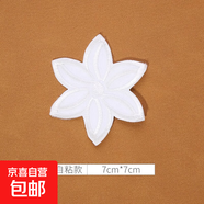 白色蕾絲補(bǔ)丁貼免縫自粘修補(bǔ)蚊帳裙子紗裙破洞歐根紗刺繡花朵布貼 11#（1個(gè)裝）自粘免縫