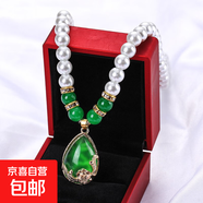 珍珠項(xiàng)鏈女送媽媽韓版簡(jiǎn)約中老年母親節(jié)鎖骨項(xiàng)鏈氣質(zhì)百搭保色 玫瑰花項(xiàng)鏈【綠色】