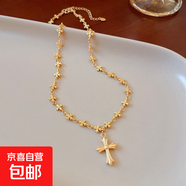 真金電鍍新中式鋯石貔貅項鏈輕奢高級感鎖骨鏈小眾時尚氣質(zhì)飾品女 16#項鏈-金色