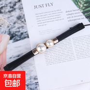 連衣裙腰鏈腰帶韓風(fēng)氣質(zhì)復古腰封毛衣外套掛鉤松緊彈力皮帶女 黑色