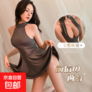 情趣內(nèi)衣性感正反兩穿睡裙火辣鏤空二次元制服誘惑睡衣504 灰色  504 均碼