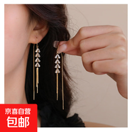 精致麥穗長(cháng)款耳線(xiàn)2024年新款耳飾流蘇輕奢耳線(xiàn)搭氣質(zhì)小耳墜飾品女 主圖款